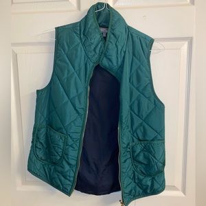 Kelly Green Quilted Vest